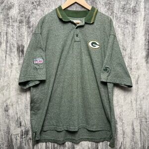 VINTAGE 90s Starter NFL Pro Line Green Bay Packers Polo Shirt Men's Size 2XL